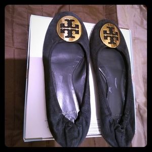 Tory Burch navy flats